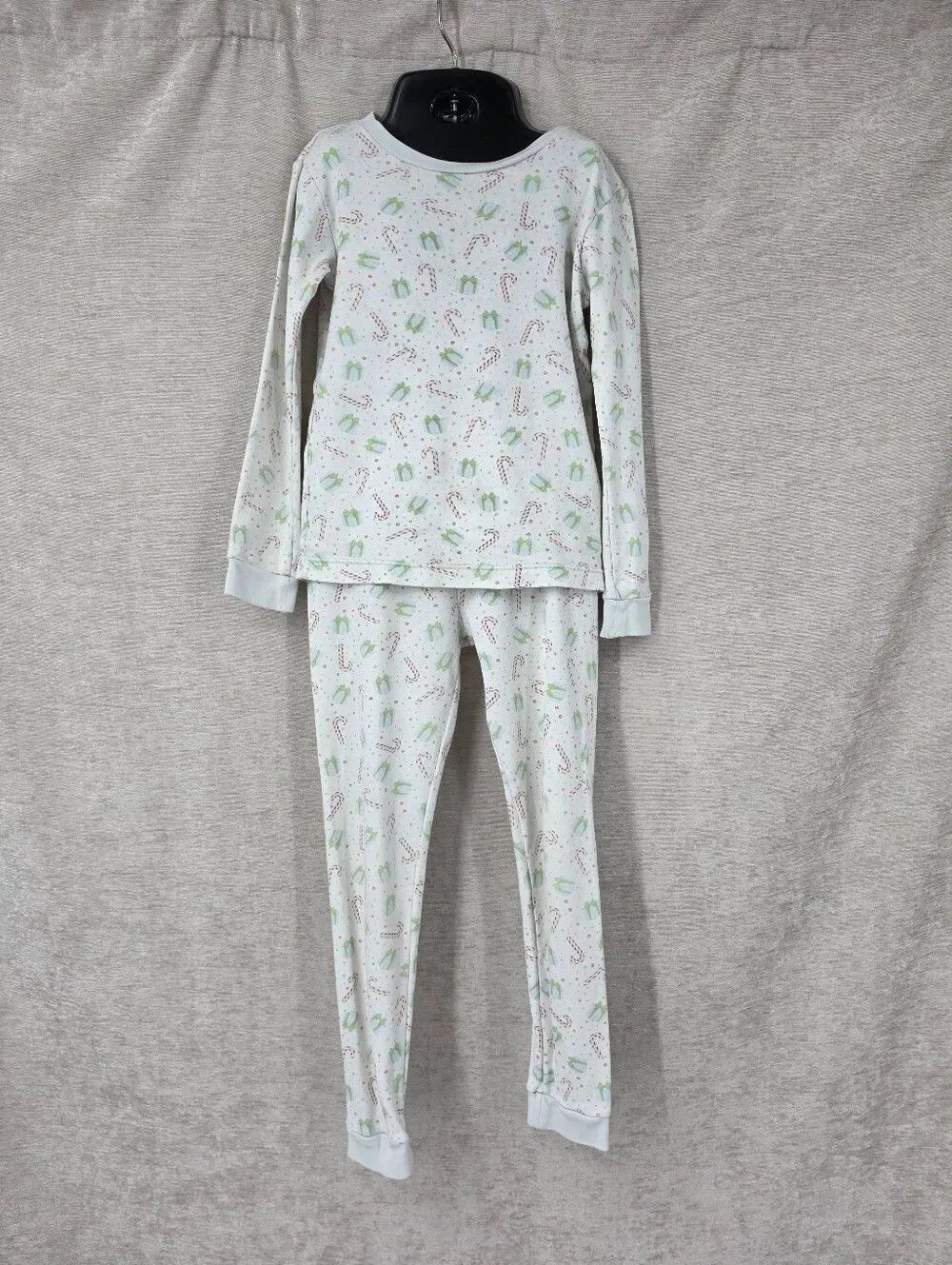 Lullaby Set Kids Holiday Candy Cane Pajama Set